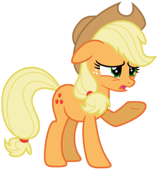 Size: 6177x6486 | Tagged: safe, artist:estories, applejack, earth pony, pony, absurd resolution, hat, simple background, solo, transparent background, vector