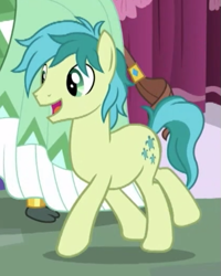 Size: 417x522 | Tagged: safe, screencap, sandbar, yona, earth pony, pony, the last problem, cropped, hooves, male, older sandbar, smiling, stallion