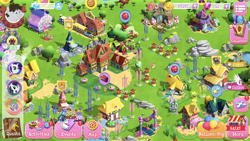 Size: 1334x750 | Tagged: safe, editor:undeadponysoldier, pony, bits, gameloft, gem