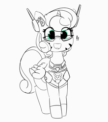 Size: 3070x3491 | Tagged: safe, artist:pabbley, princess flurry heart, pony, clothes, cosplay, costume, cute, d.va, exclamation point, flurrybetes, happy, nerd, nerdy heart, overwatch, simple background, solo, transparent background