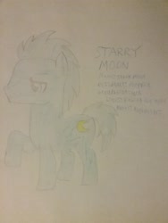 Size: 1944x2592 | Tagged: safe, artist:jaredking179, oc, oc only, oc:starry moon, earth pony, pony, male, stallion, traditional art