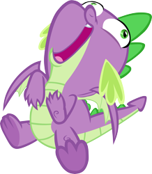 Size: 6745x7729 | Tagged: safe, artist:memnoch, spike, dragon, bulging eyes, claws, faic, fangs, male, show accurate, simple background, solo, spread toes, spread wings, toes, transparent background, underfoot, vector, winged spike, wings