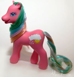 Size: 628x654 | Tagged: safe, artist:moonbreeze, pony, g1, g2, custom, female, g1 to g2, generation leap, irl, mare, photo, raindrop, solo, toy