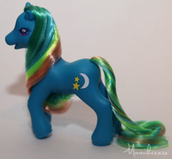 Size: 674x623 | Tagged: safe, artist:moonbreeze, pony, g1, g2, custom, female, g1 to g2, generation leap, irl, mare, night light (g1), photo, solo, toy