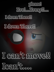 Size: 1400x1867 | Tagged: safe, artist:99999999000, pony, marvel, marvel cinematic universe, peter parker, ponified, solo, spider-man, spiderman homecoming, trapped
