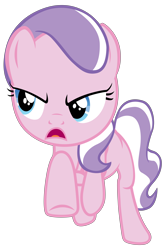 Size: 7000x10610 | Tagged: safe, artist:tardifice, edit, editor:slayerbvc, diamond tiara, earth pony, pony, crusaders of the lost mark, accessory-less edit, female, filly, galloping, missing accessory, simple background, solo, transparent background, vector, vector edit