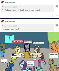 Size: 1328x1587 | Tagged: safe, artist:ask-luciavampire, oc, earth pony, pegasus, pony, unicorn, vampire, vampony, 1000 hours in ms paint, ask, tumblr, tumblr:ask-ponys-university