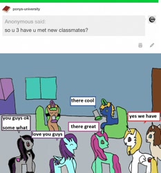 Size: 1054x1132 | Tagged: safe, artist:ask-luciavampire, oc, earth pony, pegasus, pony, unicorn, vampire, vampony, 1000 hours in ms paint, ask, tumblr, tumblr:ask-ponys-university