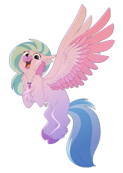 Size: 2200x3100 | Tagged: safe, artist:glitterstar2000, silverstream, classical hippogriff, hippogriff, chest fluff, cute, diastreamies, excited, female, simple background, smiling, solo, squishy cheeks, transparent background