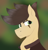 Size: 1796x1866 | Tagged: safe, artist:dyonys, derpibooru exclusive, oc, oc:night chaser, earth pony, pony, bust, clothes, eye scar, gradient background, male, scar, solo, stallion