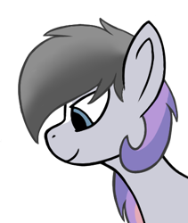 Size: 386x457 | Tagged: safe, artist:jackorace, oc, oc only, oc:vandilla, bat pony, bat pony oc, bust, female, mare, multicolored hair, side view, simple background, transparent background