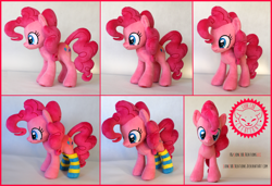 Size: 2500x1711 | Tagged: safe, artist:lioncubcreations, derpibooru import, pinkie pie, earth pony, pony, clothes, photo, plushie, pony plush, socks, solo, striped socks