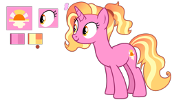 Size: 1024x592 | Tagged: safe, artist:biitt, artist:sailorrainbowyt, luster dawn, pony, unicorn, the last problem, base used, biography, female, mare, simple background, smiling, solo, transparent background