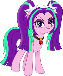 Size: 1233x1500 | Tagged: safe, artist:cloudyglow, aria blaze, earth pony, pony, digital art, equestria girls ponified, female, gem, looking at you, mare, ponified, simple background, siren gem, smiling, solo, transparent background