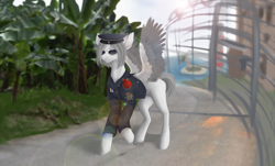 Size: 4000x2413 | Tagged: safe, derpibooru import, oc, oc:light knight, pony, tropico