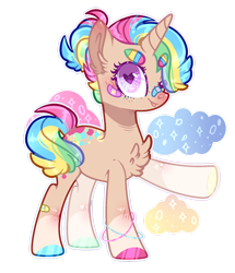 Size: 1280x1486 | Tagged: safe, artist:jxst-alexa, artist:lazuli, oc, pony, unicorn, bandaid, base used, commission, female, heart eyes, mare, one eye closed, simple background, solo, transparent background, wingding eyes, wink