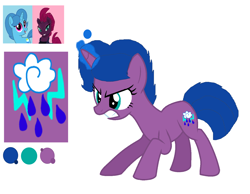 Size: 7024x5440 | Tagged: safe, artist:徐詩珮, fizzlepop berrytwist, spring rain, tempest shadow, oc, oc:storm lightning, unicorn, my little pony: the movie, base used, cutie mark, female, lesbian, magic, magical lesbian spawn, next generation, offspring, parent:spring rain, parent:tempest shadow, parents:springshadow, shipping, springshadow