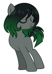 Size: 400x565 | Tagged: safe, artist:t-aroutachiikun, oc, oc:sound tune, earth pony, pony, base used, eyes closed, female, mare, simple background, solo, transparent background