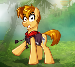 Size: 1450x1300 | Tagged: safe, artist:hellaoggi, earth pony, pony, ponified, rayman, solo