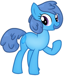 Size: 834x993 | Tagged: safe, artist:rainbow eevee, earth pony, object pony, original species, pony, water pony, battle for dream island, bfdi, female, open mouth, ponified, raised hoof, simple background, solo, teardrop, teardrop (bfdi), transparent background