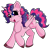 Size: 905x883 | Tagged: safe, artist:rainbowtashie, pinkie pie, twilight sparkle, twilight sparkle (alicorn), oc, alicorn, earth pony, pony, alicorn oc, commissioner:bigonionbean, cute, cutie mark, female, fluffy, fusion, mare