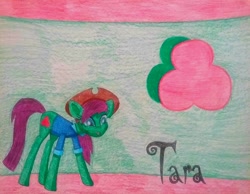 Size: 1116x866 | Tagged: safe, artist:dialysis2day, oc, oc:tara, earth pony, pony, female, mare, solo, traditional art