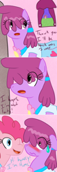 Size: 600x1804 | Tagged: safe, artist:sober-berry-punch, berry punch, berryshine, pinkie pie, pony, clothes, dress, pinkiepieskitchen