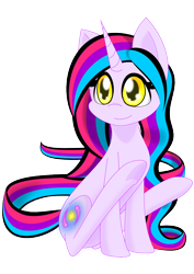 Size: 744x1052 | Tagged: safe, artist:auroraswirls, oc, oc only, oc:nebula nova, female, mare, simple background, sitting, smiling, solo, transparent background, underhoof