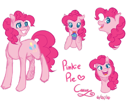 Size: 1000x800 | Tagged: safe, artist:sugarponypie, pinkie pie, earth pony, pony, bust, cupcake, cute, diapinkes, female, food, mare, multeity, open mouth, portrait, simple background, smiling, solo, transparent background