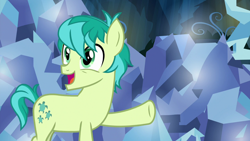 Size: 1280x720 | Tagged: safe, screencap, sandbar, earth pony, pony, uprooted, male, smiling, tree of harmony