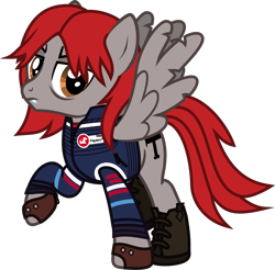 Size: 1144x1126 | Tagged: safe, artist:lightningbolt, derpibooru exclusive, pegasus, pony, .svg available, bags under eyes, boots, clothes, danger days: the true lives of the fabulous killjoys, dyed mane, dyed tail, fangs, fingerless gloves, gerard way, gloves, jacket, male, my chemical romance, ponified, raised hoof, raised leg, shirt, shoes, simple background, solo, spread wings, stallion, svg, tattered, tattered wings, transparent background, undershirt, vector, wings, zipper