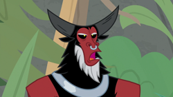 Size: 1920x1080 | Tagged: safe, screencap, lord tirek, centaur, frenemies (episode), bust, male, nose piercing, nose ring, open mouth, piercing, solo