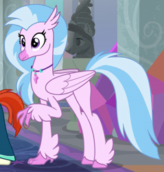 Size: 535x560 | Tagged: safe, screencap, silverstream, classical hippogriff, hippogriff, the last problem, cropped, older, older silverstream, solo