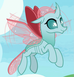 Size: 525x545 | Tagged: safe, screencap, ocellus, changedling, changeling, the last problem, cropped, female, flying, older, older ocellus, solo