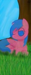 Size: 281x676 | Tagged: safe, artist:snow quill, oc, oc:neon burst, pony, cute