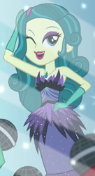 Size: 510x935 | Tagged: safe, screencap, juniper montage, equestria girls, mirror magic, spoiler:eqg specials, cropped, female, microphone, reflection