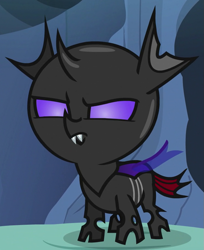 Size: 735x900 | Tagged: safe, screencap, pharynx, changeling, nymph, to change a changeling, cropped, solo, younger