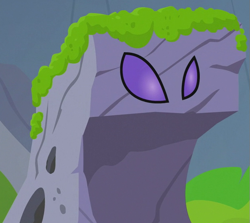 Size: 623x556 | Tagged: safe, screencap, pharynx, to change a changeling, cropped, disguise, disguised changeling, rock, solo