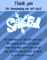 Size: 2500x3214 | Tagged: safe, art pack:snowfall, art pack, art pack cover, cover, no pony, text, text only