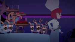 Size: 1920x1080 | Tagged: safe, screencap, better together, equestria girls, spring breakdown, cake, food, puffed pastry, spatula