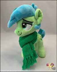 Size: 900x1127 | Tagged: safe, artist:ketika, sandbar, pony, clothes, irl, photo, plushie, scarf, solo