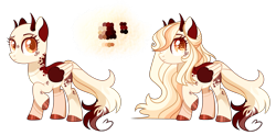 Size: 5424x2670 | Tagged: safe, artist:manella-art, oc, oc:lania, pegasus, pony, bald, female, horns, mare, reference sheet, simple background, solo, transparent background