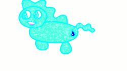 Size: 1280x720 | Tagged: safe, oc, oc:droplette, 1000 hours in ms paint, barely pony related, blue, blue eyes, bubble, bubbly eyes, cutie mark, donut steel, drop, droplet, old art, open mouth, poorly cropped, poorly drawn pony, simple background, unnamed oc, white background, why