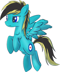 Size: 2428x2915 | Tagged: safe, artist:lonebronyproductions, edit, editor:ciaran, oc, oc:lone flyer, pegasus, pony, 2020 community collab, derpibooru community collaboration, lonebrony, male, simple background, solo, transparent background