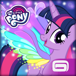 Size: 1024x1024 | Tagged: safe, twilight sparkle, twilight sparkle (alicorn), alicorn, pony, rainbow roadtrip, gameloft, solo, wing bling