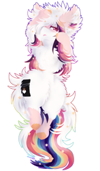 Size: 810x1380 | Tagged: safe, artist:vanillaswirl6, oc, oc only, oc:ayaka, earth pony, pony, art trade, female, fluffy, hair over one eye, lying down, ponified, simple background, species swap, stars, transparent background