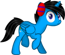 Size: 3135x2680 | Tagged: safe, artist:rezatim, edit, editor:ciaran, oc, oc only, oc:stripe shields, alicorn, pony, 2020 community collab, alicorn oc, derpibooru community collaboration, simple background, solo, transparent background