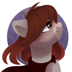 Size: 2500x2500 | Tagged: safe, artist:nika-rain, oc, earth pony, pony, bust, commission, cute, female, portrait, simple background, solo