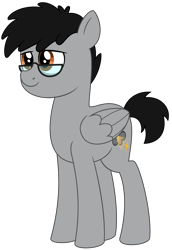 Size: 2187x3172 | Tagged: safe, artist:besttubahorse, derpibooru exclusive, oc, oc only, oc:moon ray, pegasus, pony, 2020 community collab, derpibooru community collaboration, pegasus oc, simple background, solo, standing, transparent background