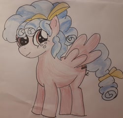 Size: 1538x1472 | Tagged: safe, artist:thelittlemerhog, cozy glow, pegasus, pony, solo, traditional art